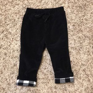 Black corderouy pants